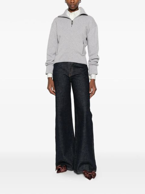 Victoria Beckham half-zip sweater - Grey - zdjęcie produktu nr 2