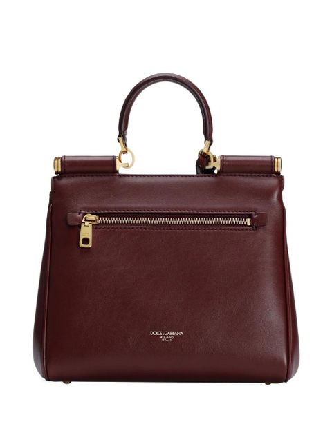 Dolce & Gabbana medium My Sicily padlock-embellished leather handbag - Red