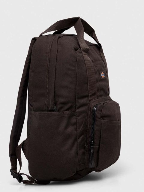 Dickies plecak kolor brązowy duży gładki - zdjęcie produktu nr 2