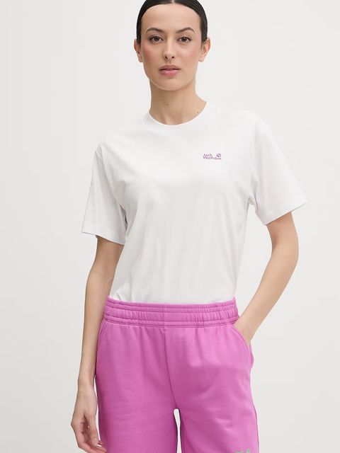 Jack Wolfskin t-shirt damski bawełniany Celebrate The Paw - zdjęcie produktu nr 2