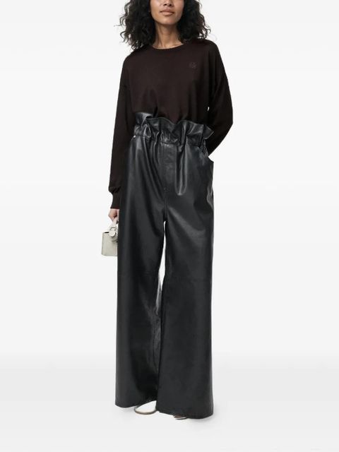 LOEWE logo-embroidered jumper - Brown - zdjęcie produktu nr 2