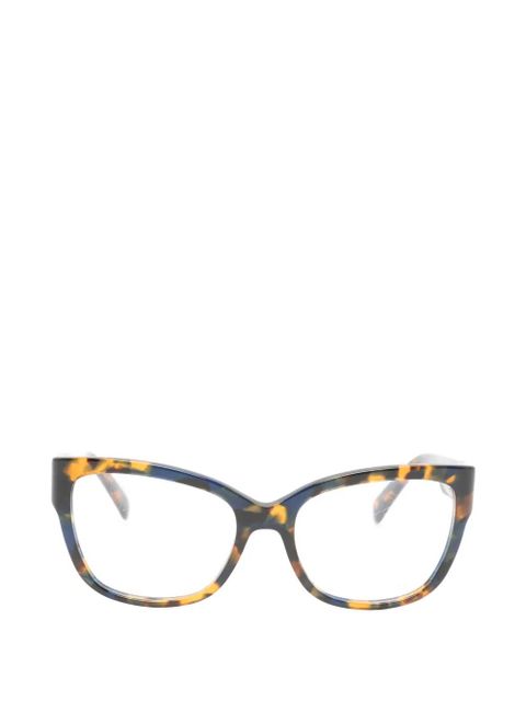 Longchamp tortoiseshell-effect cat-eye glasses - Blue - zdjęcie produktu nr 1
