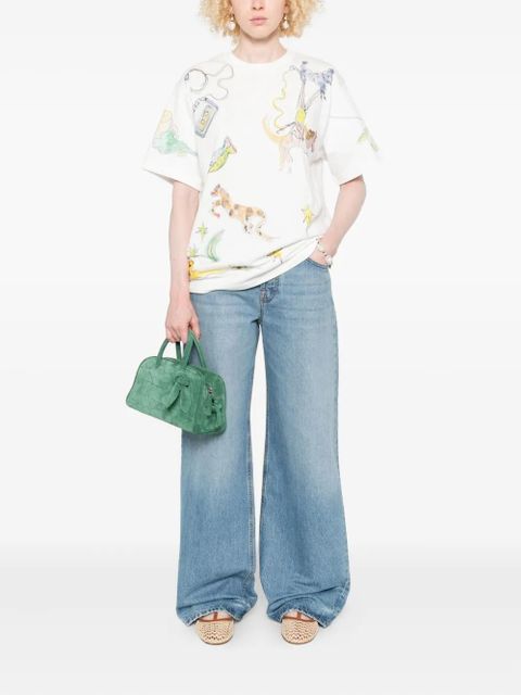 ALEMAIS Anouk illustration-print cotton T-shirt - White - zdjęcie produktu nr 2