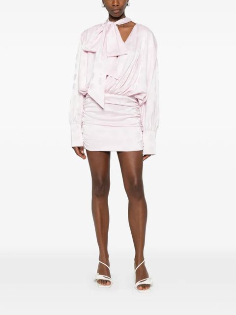 ROTATE BIRGER CHRISTENSEN floral-jacquard mini dress - Pink