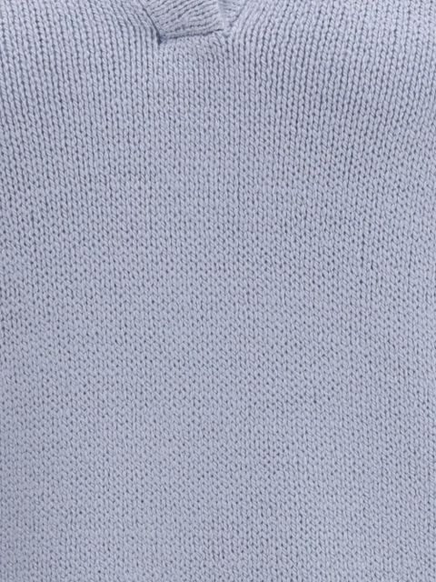 Gabriela Hearst Sohan short-sleeved V-neck sweater - Blue