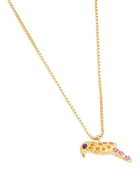 Marni parrot-pendant chain necklace - Gold
