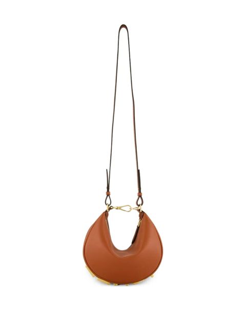 FENDI mini Fendigraph leather cross body bag - Brown