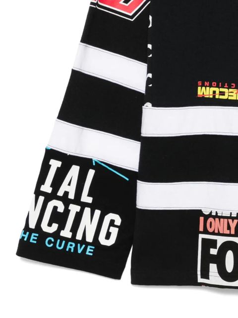 Marine Serre graphic long-sleeves t-shirt - Black