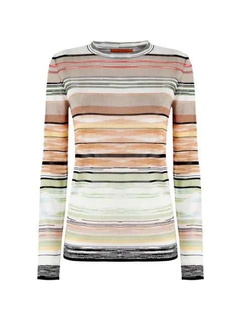 Missoni striped crew-neck sweater - Neutrals - zdjęcie produktu nr 1