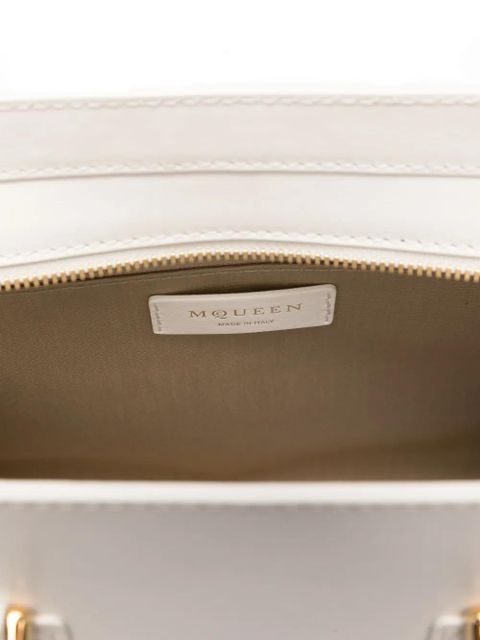 Alexander McQueen Birdee leather tote bag - White