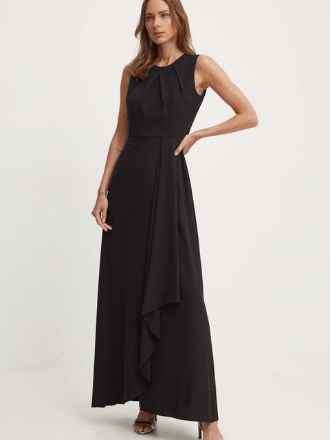 Sandro Ferrone sukienka kolor czarny maxi rozkloszowana SFS21XBDTOKIO - zdjęcie produktu nr 1