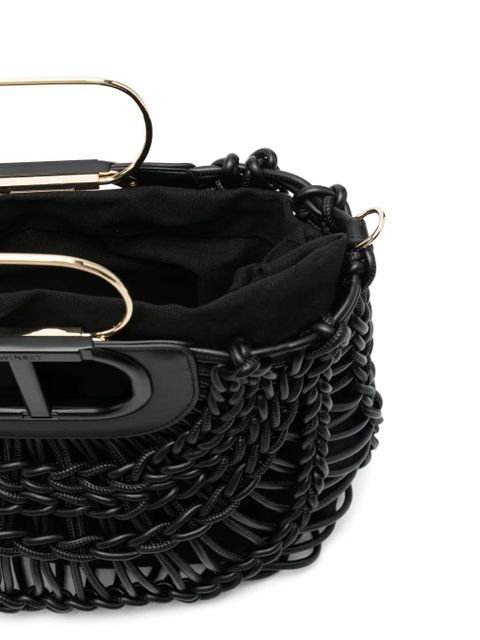 TWINSET braided tote bag - Black