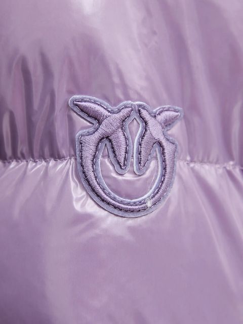 Pinko kurtka kolor fioletowy zimowa 101598 A2P7