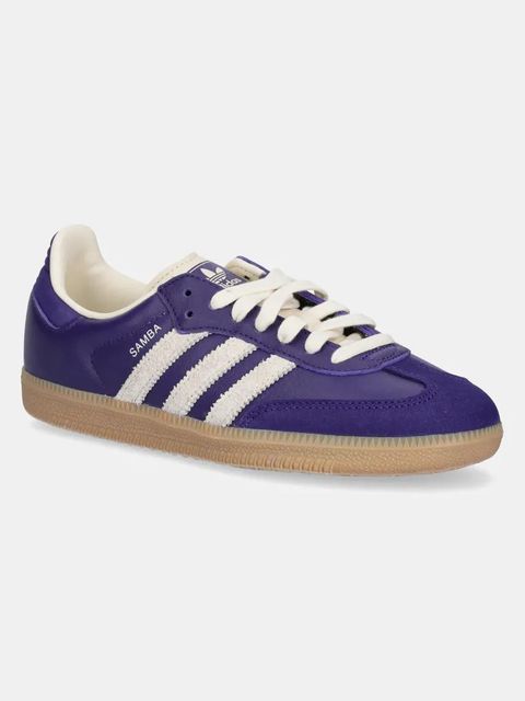 adidas Originals sneakersy skórzane Samba OG damskie kolor fioletowy JI2736 - zdjęcie produktu nr 1
