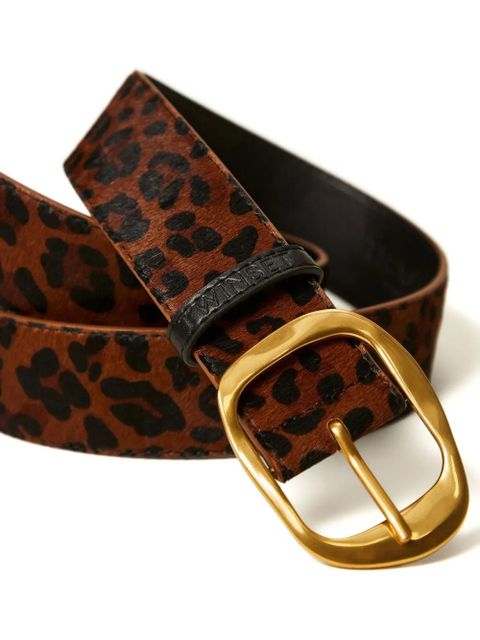 TWINSET leopard-print leather belt - Brown - zdjęcie produktu nr 2