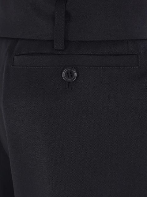 Simone Rocha belted cuffed wide-leg trousers - Blue