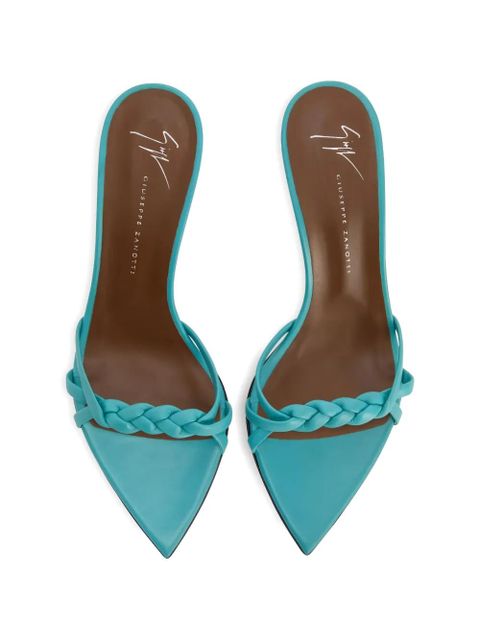 Giuseppe Zanotti Indigo Braid braided strips mules - Blue