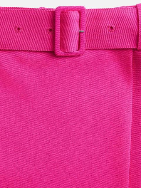 AMI Paris belted midi skirt - Pink
