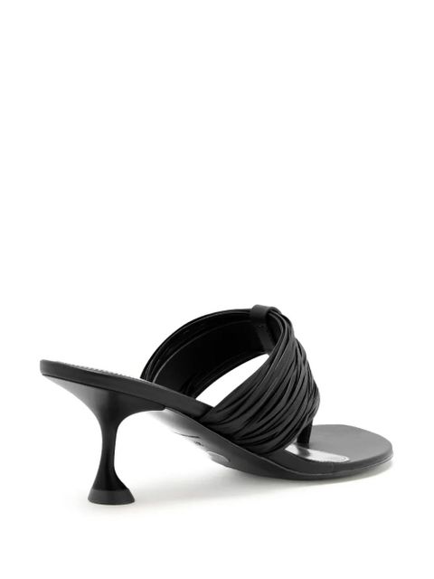 Proenza Schouler pleated-detail heeled sandals - Black