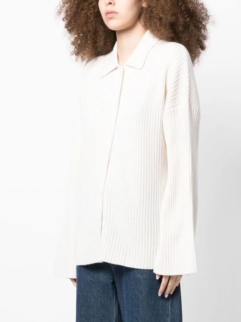 Reformation Fantino cashmere collared cardigan - White