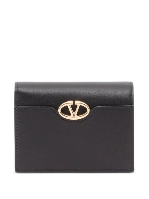 Valentino Garavani VLogo the Bold edition small calfskin wallet - Black - zdjęcie produktu nr 1