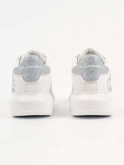 Karl Lagerfeld sneakersy skórzane KAPRI damskie kolor biały KL62556