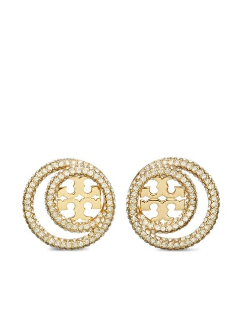 Tory Burch Miller double-ring stud earrings - Gold - zdjęcie produktu nr 1