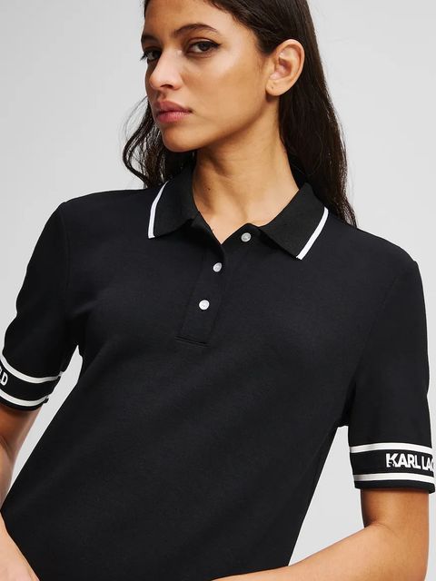 Karl Lagerfeld sukienka kolor czarny mini prosta A3W13003 - zdjęcie produktu nr 2