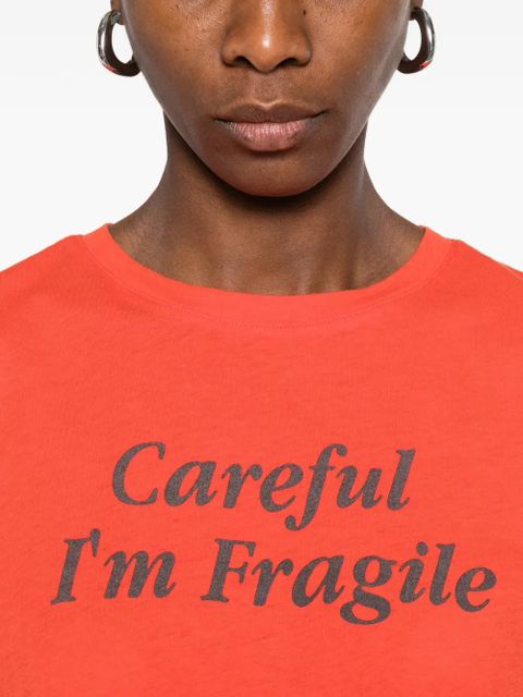 Gimaguas Careful print-detail T-shirt - Red