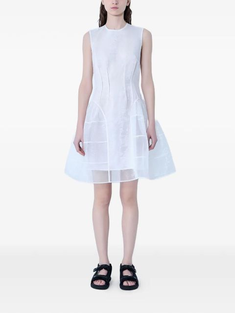 Cecilie Bahnsen CBclaudie panel-sheer mini dress - White - zdjęcie produktu nr 1