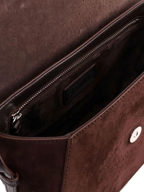 STAUD Bella Saddle flap closure crossbody bag - Brown