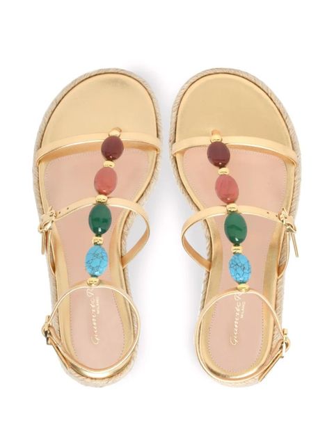 Gianvito Rossi Shanti Beach espadrilles - Gold - zdjęcie produktu nr 2