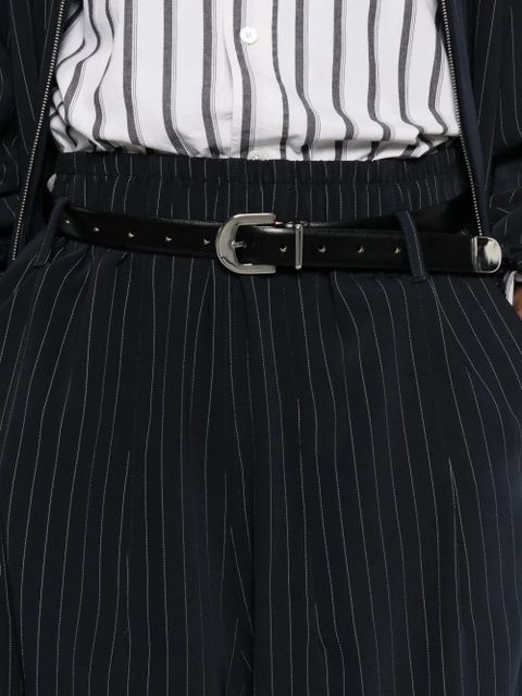 The Frankie Shop Oakdale pinstripe trousers - Black