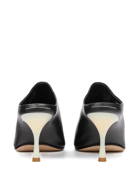 MM6 Maison Margiela square-toe mules - Black