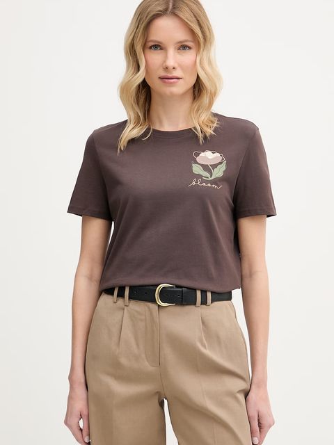 United Colors of Benetton T-shirt damski bawełniany - zdjęcie produktu nr 2