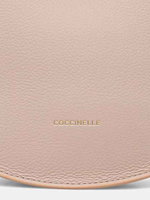 Coccinelle torebka skórzana COCCINELLESUNUP kolor beżowy E1.QKF.13.03.01