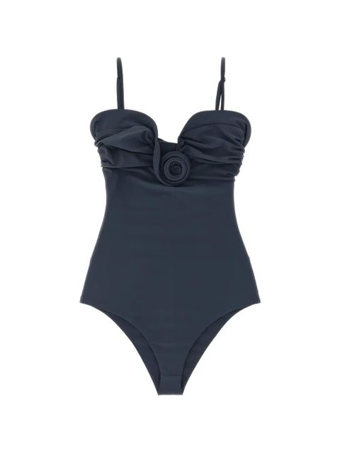 Magda Butrym flower-detail swimsuit - Blue