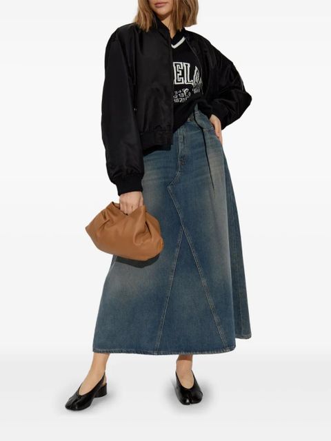 MM6 Maison Margiela distressed effect skirt - Blue