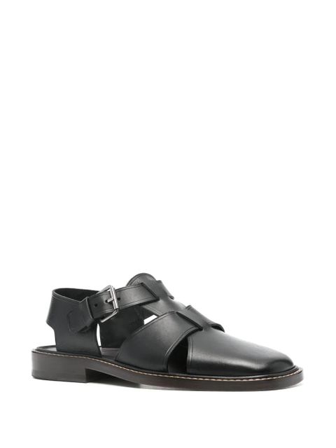 LEMAIRE Fisherman leather sandals - Black - zdjęcie produktu nr 2