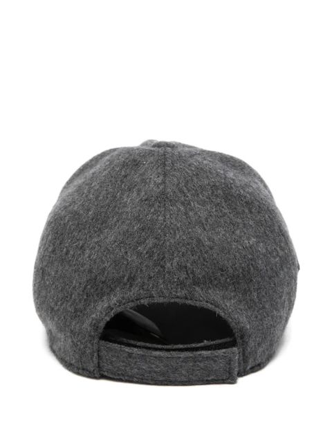 Prada embossed triangle-logo cap - Grey
