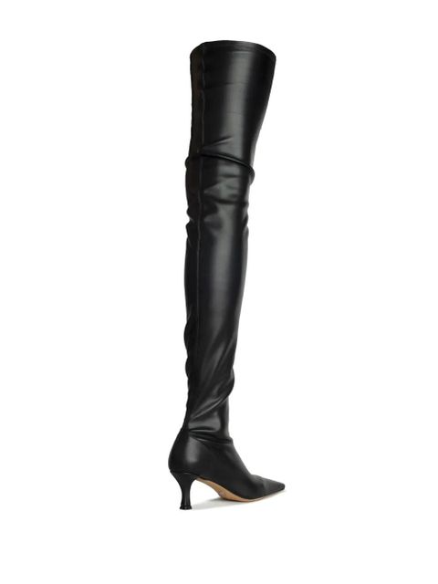 Proenza Schouler Trap over-the-knee leather boots - Black