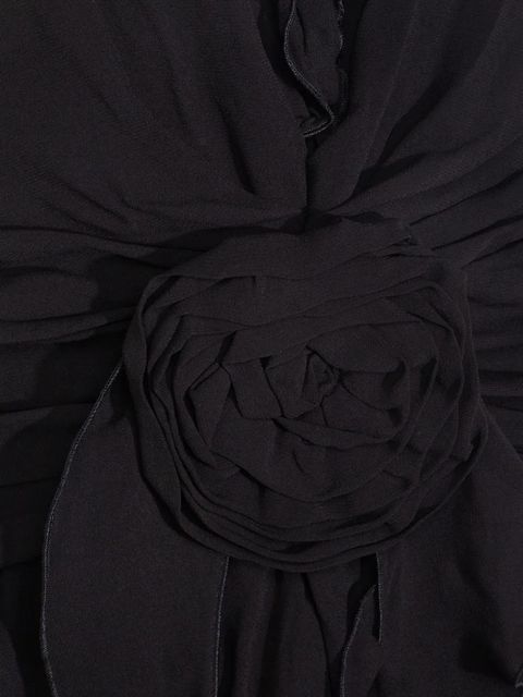 Blumarine ruffled maxi dress - Black - zdjęcie produktu nr 2