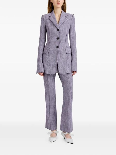 Proenza Schouler Lorenza flared trousers - Purple - zdjęcie produktu nr 2