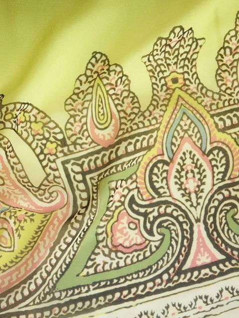 ETRO gradient effect paisley-print silk dress - Black