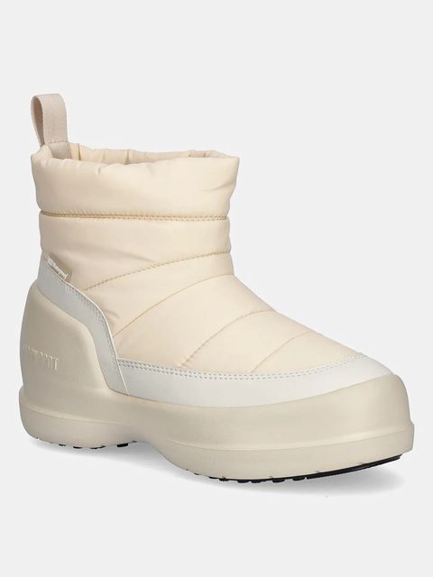 Moon Boot śniegowce MB MEZZALUNA PUFFY WP kolor beżowy 80D2500050 L002 - zdjęcie produktu nr 1