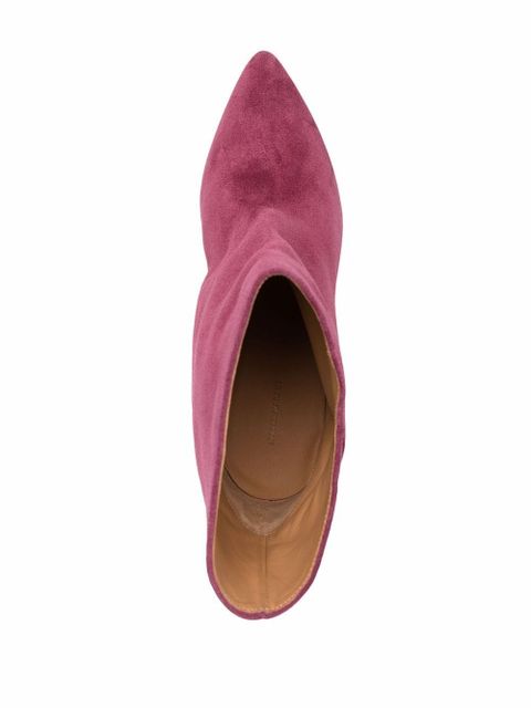 Isabel Marant pointed-toe suede-leather boots - Pink