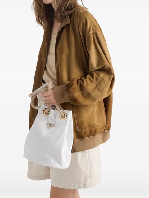 Prada Mariner Re-Nylon small bucket bag - White - zdjęcie produktu nr 2