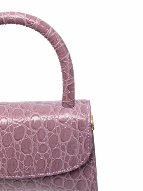 BY FAR croc-effect top-handle tote - Purple - zdjęcie produktu nr 2