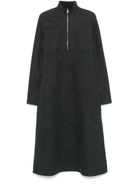 Jil Sander virgin wool midi dress - Grey - zdjęcie produktu nr 1