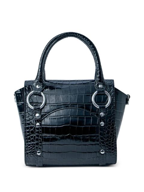 Vivienne Westwood logo-plaque tote bag - Black